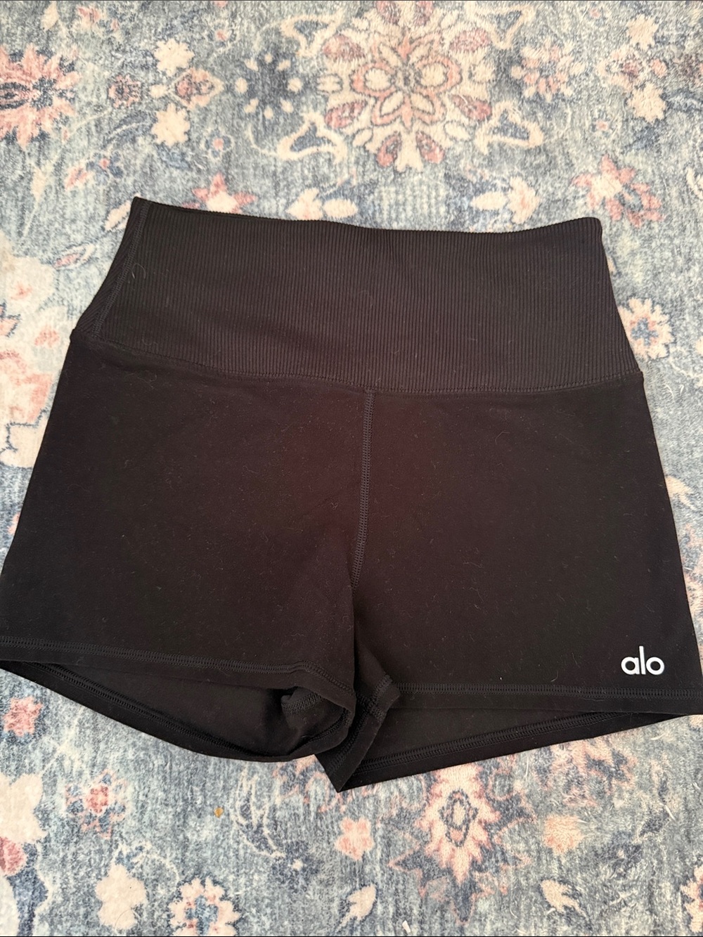 ALO Yoga Black High-Waist Bike Shorts